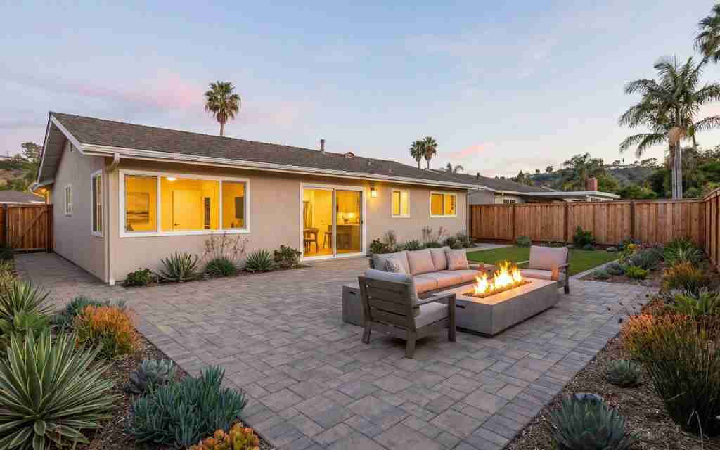 Outdoor kitchen builder, custom outdoor living spaces, deck and patio remodel, fire pit installation contractor