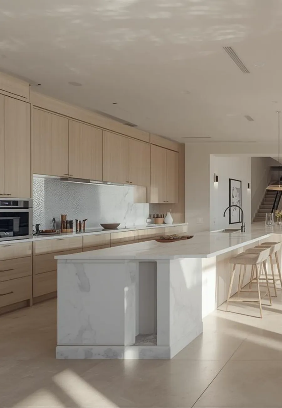 Modern kitchen remodeling and layout design in Poway